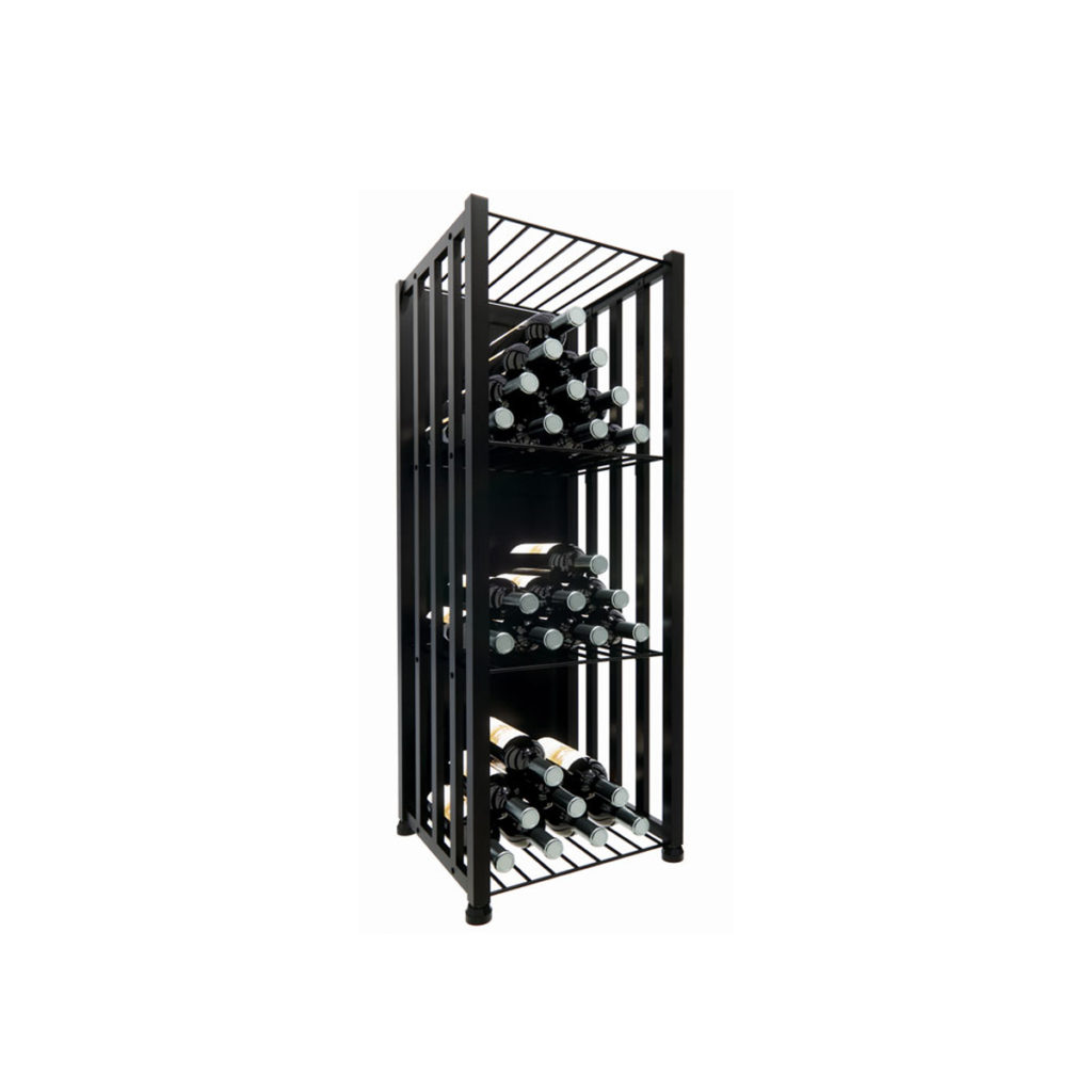 Case & Crate Metal Wine Storage Bin Short (freestanding wine bottle
