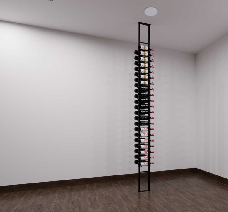 W Series Double Sided Floating Wine Rack Combo Kit (floor-to-ceiling ...
