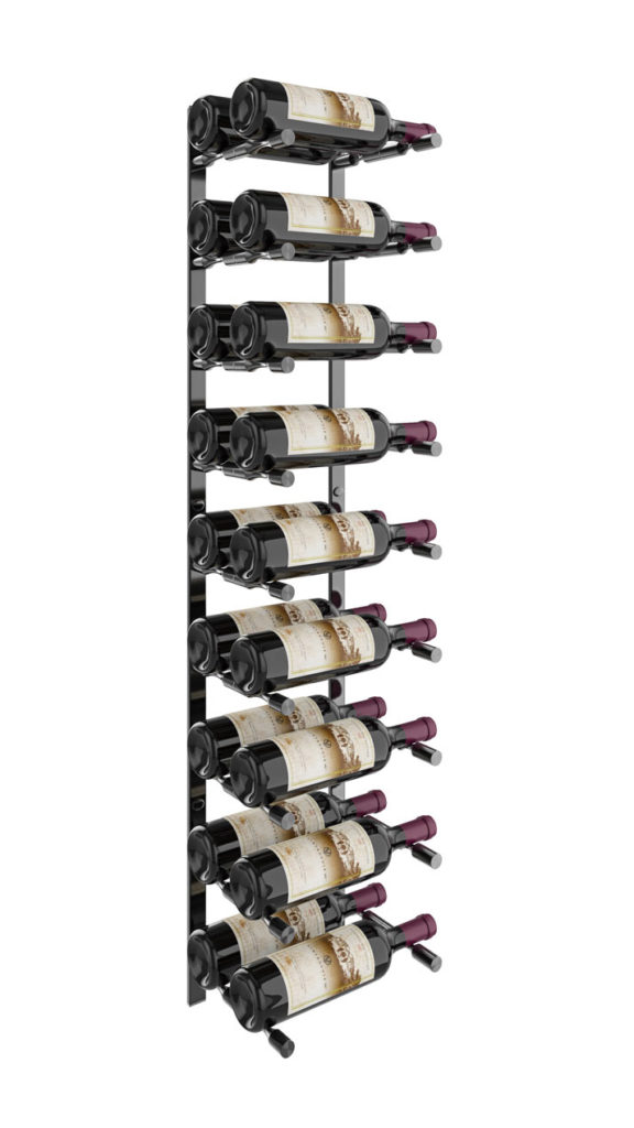 Vino Pins Flex Wall Mounted Metal Wine Rack system (9 to 27 bottles ...