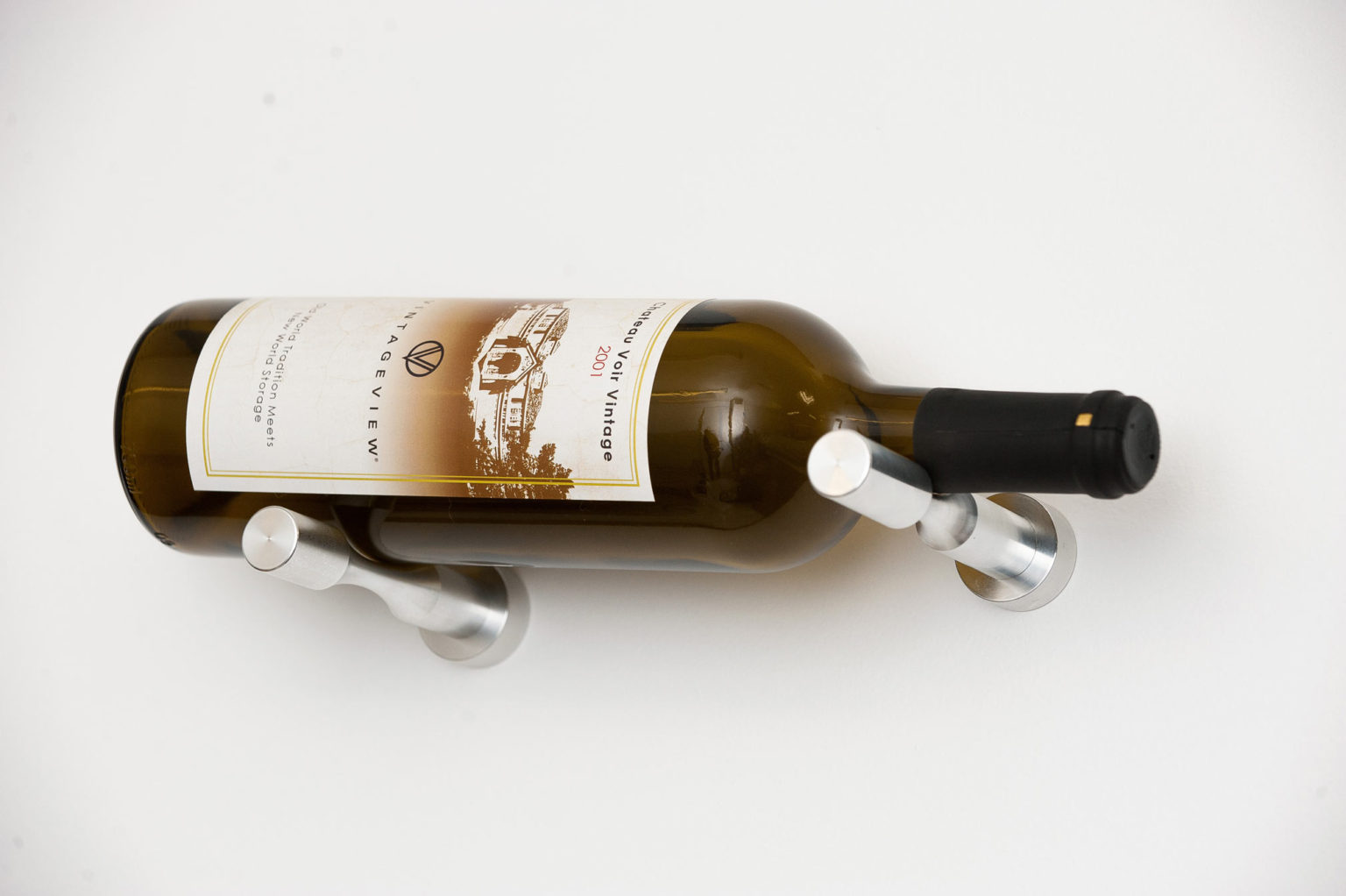 Vino Pins 1 Bottle Set wall mounted metal wine rack peg system