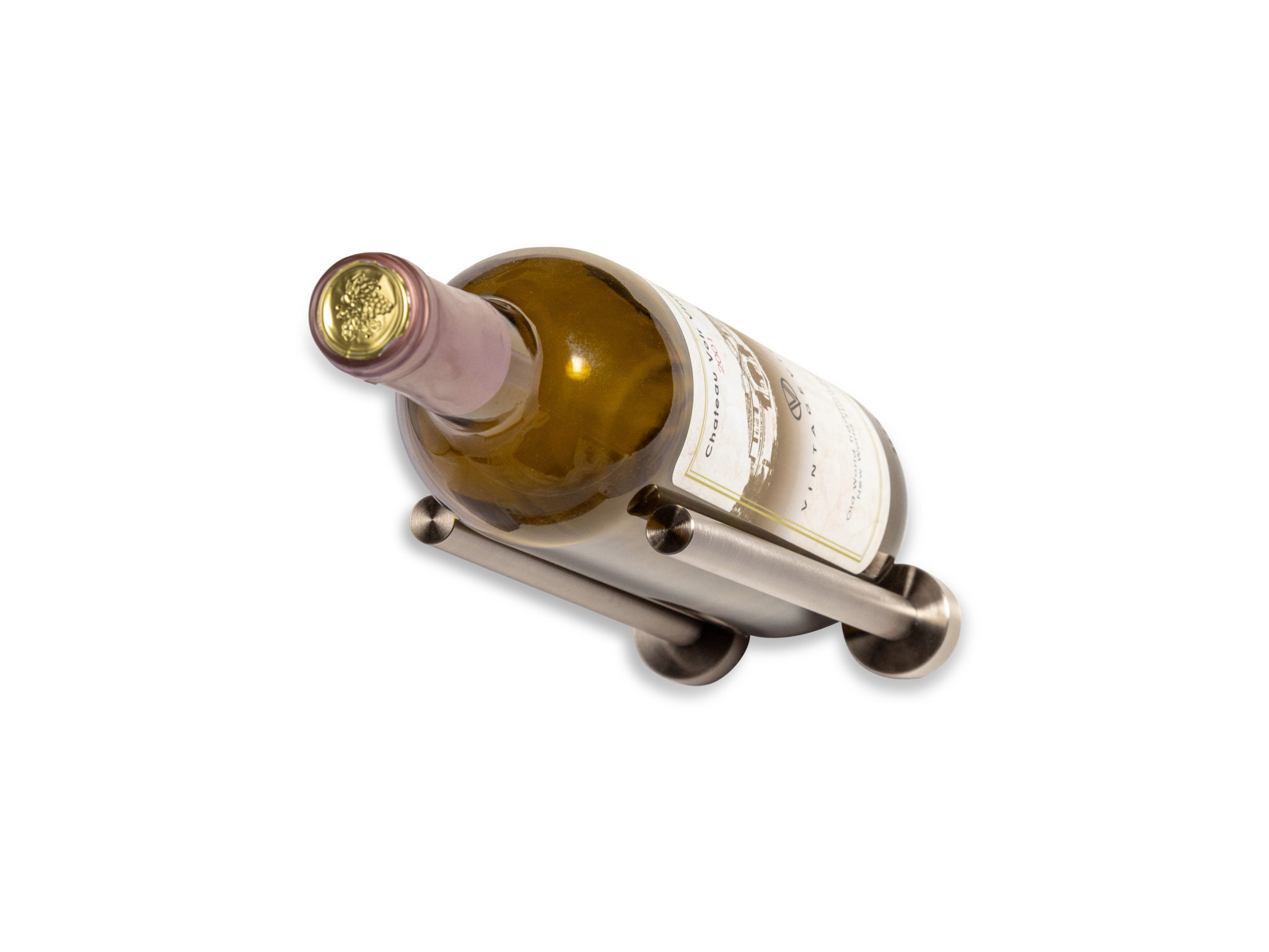 Vino Rails wall mounted metal wine rack peg system VintageView